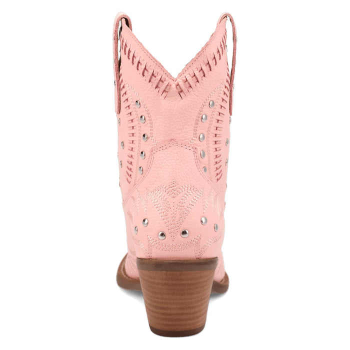 Dingo Womens Preciousie Pink Leather Cowboy Boots