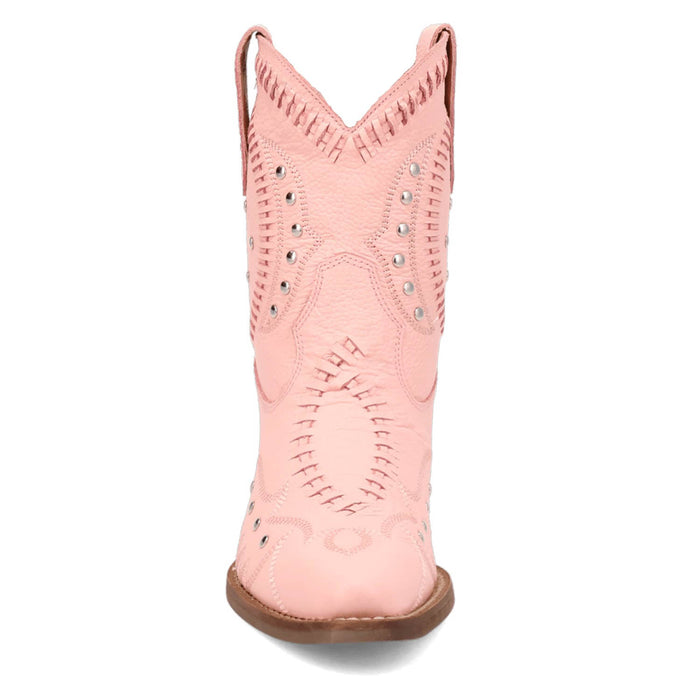 Dingo Womens Preciousie Pink Leather Cowboy Boots