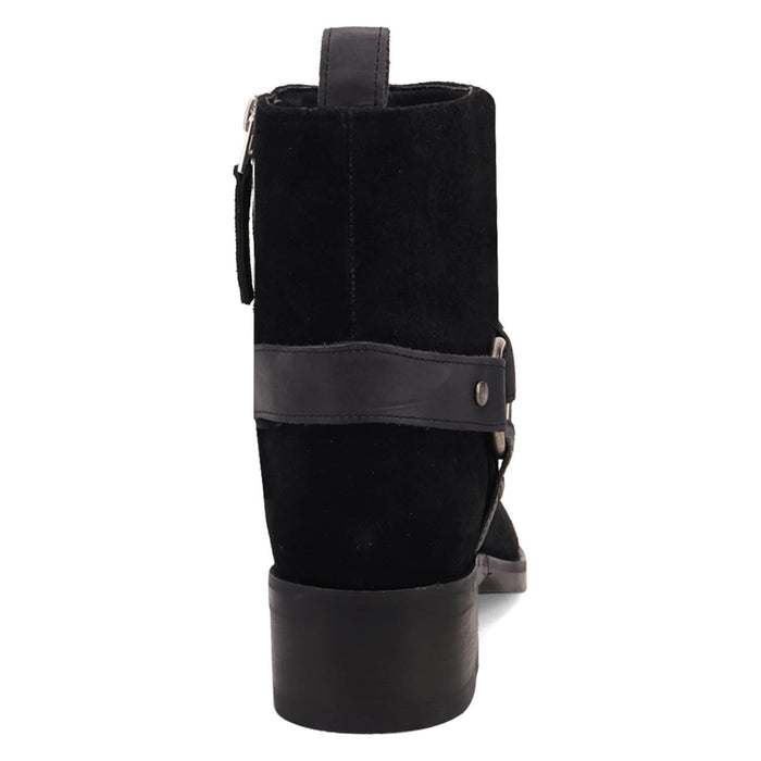 Dingo Mens Matador Black Suede 8in Ankle Boots