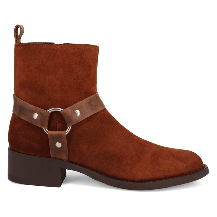 Dingo Mens Matador Brown Suede 8in Ankle Boots