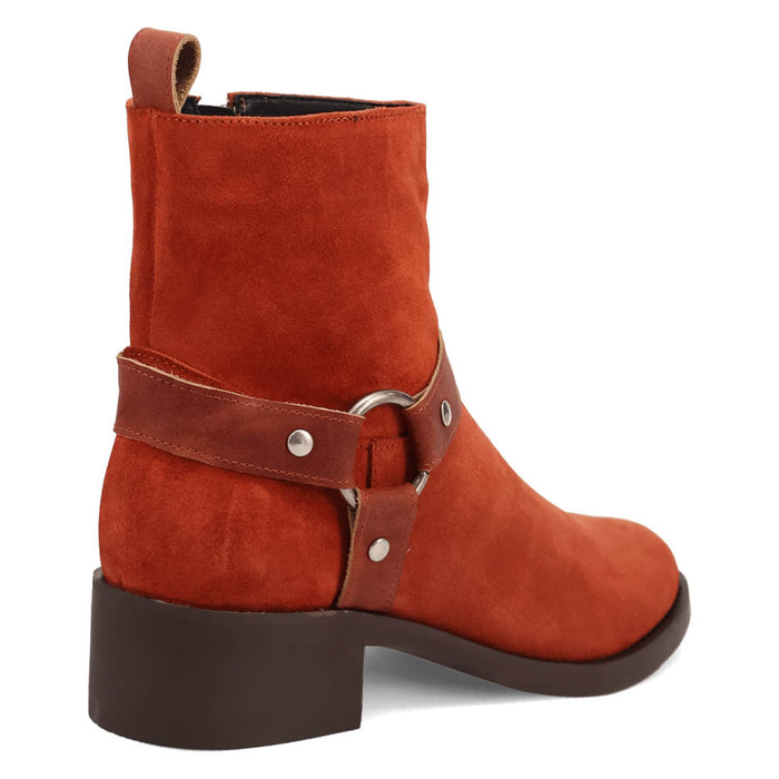Dingo Mens Matador Rust Suede 8in Ankle Boots