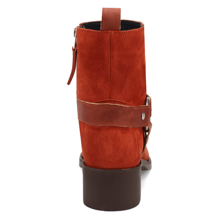 Dingo Mens Matador Rust Suede 8in Ankle Boots