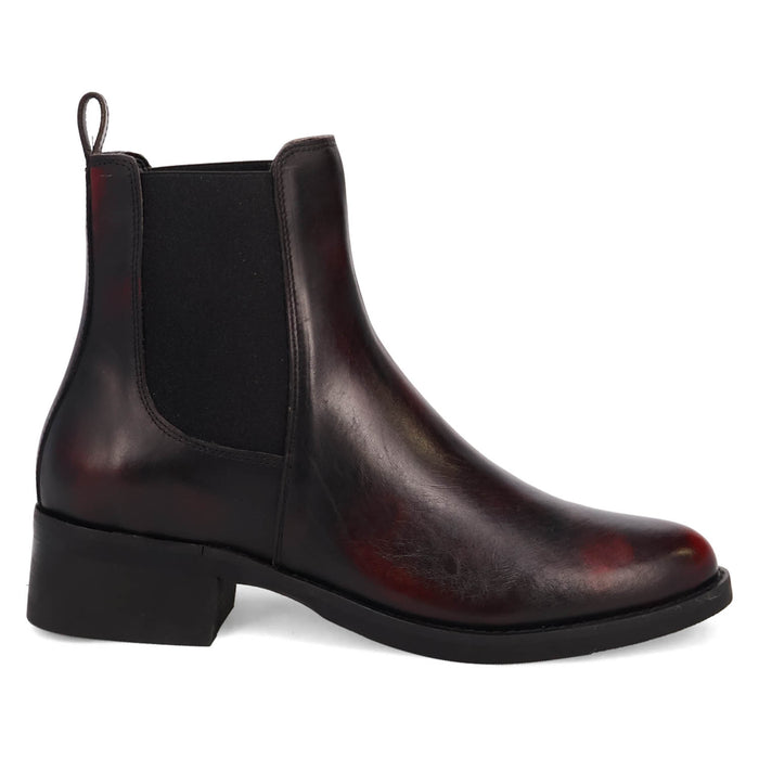 Dingo Mens Camino Black Cherry Leather 8in Chelsea Boots