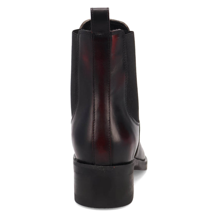 Dingo Mens Camino Black Cherry Leather 8in Chelsea Boots