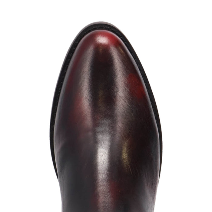 Dingo Mens Camino Black Cherry Leather 8in Chelsea Boots