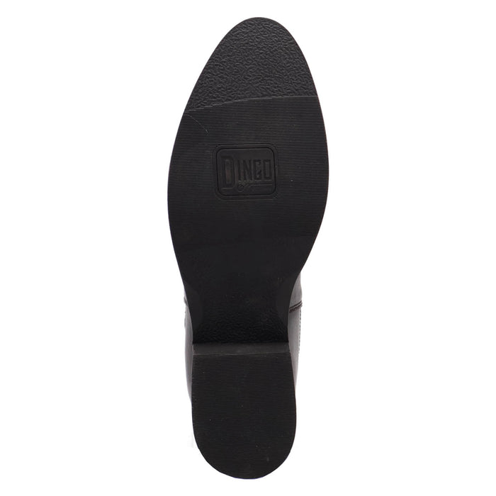 Dingo Mens Camino Black Cherry Leather 8in Chelsea Boots