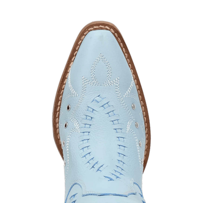 Dingo Womens Pretty N Pink Blue Leather Cowboy Boots