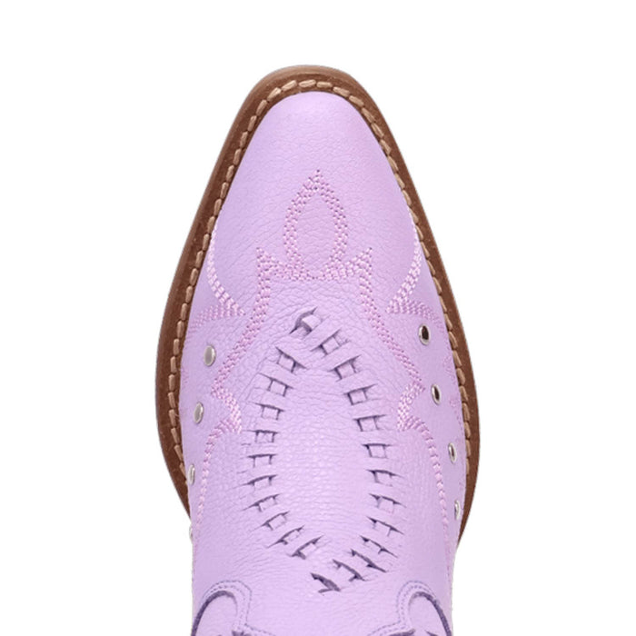 Dingo Womens Pretty N Pink Lavender Leather Cowboy Boots