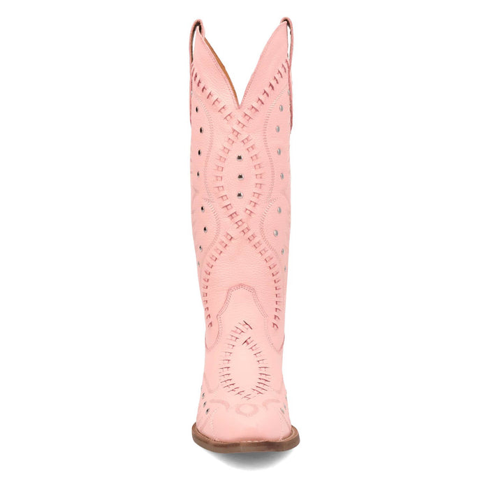 Dingo Womens Pretty N Pink Pink Leather Cowboy Boots