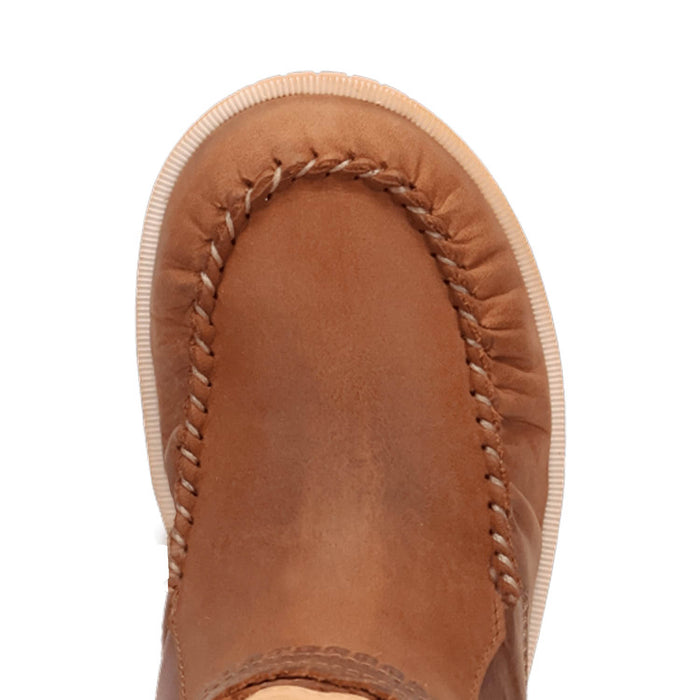 Dingo Womens Montauk Brown Leather 9in Moccasin Fashion Boots