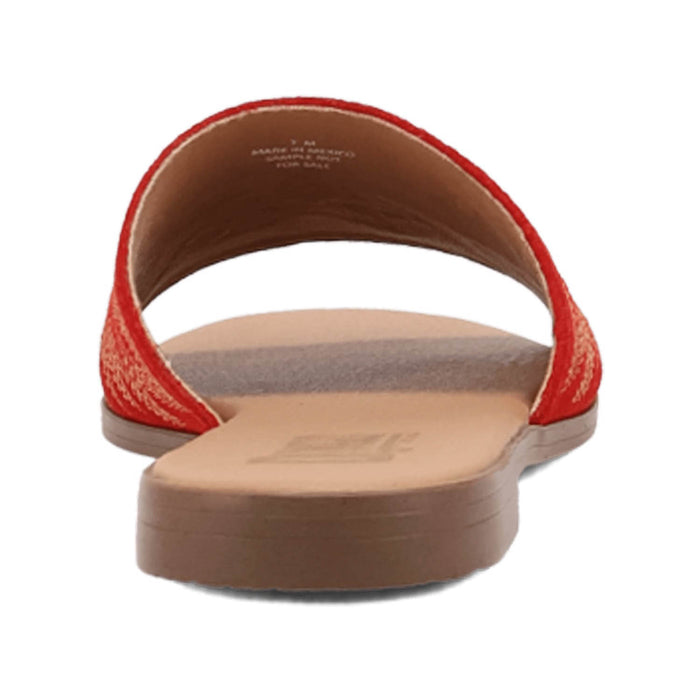 Dingo Womens Lasso Red Suede Slide Sandals Shoes