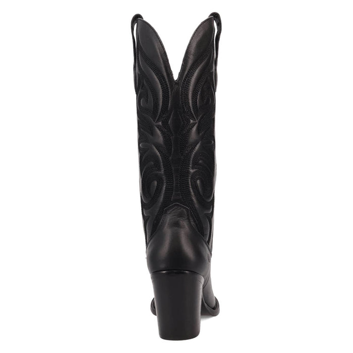 Dingo Womens Hensley Black Leather 13in Cowboy Boots
