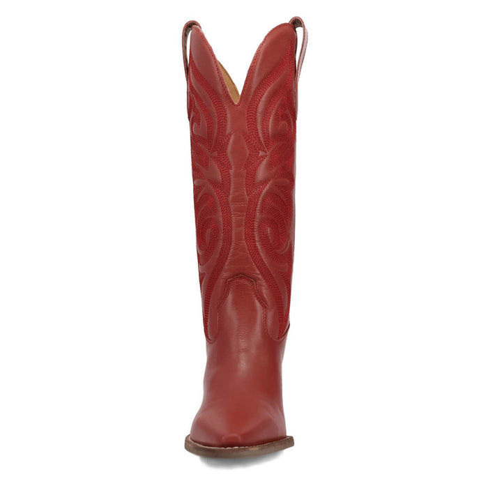 Dingo Womens Hensley Red Leather 13in Cowboy Boots