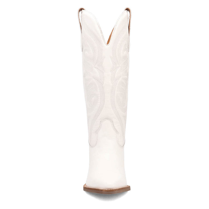 Dingo Womens Hensley White Leather 13in Cowboy Boots