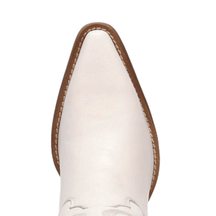 Dingo Womens Hensley White Leather 13in Cowboy Boots