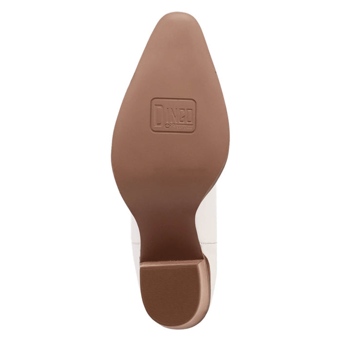 Dingo Womens Hensley White Leather 13in Cowboy Boots