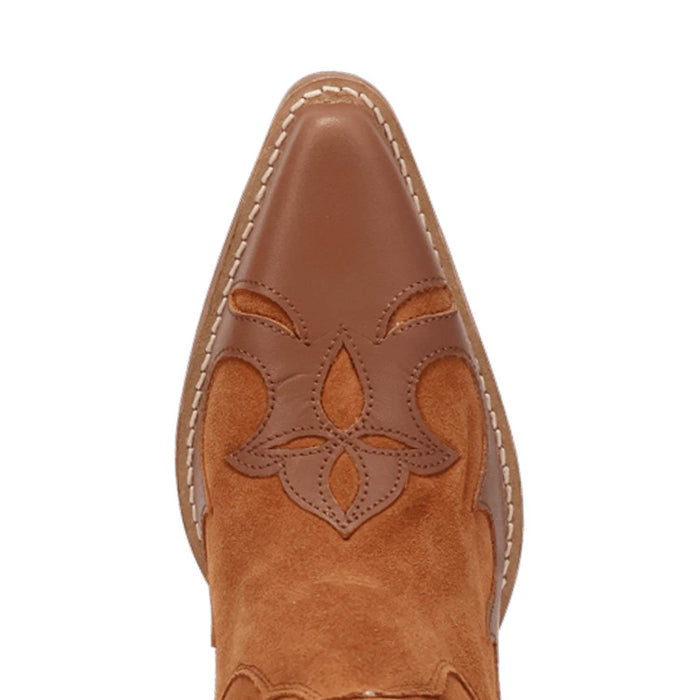 Dingo Womens Drama Queen Camel Suede 18in Cowboy Boots
