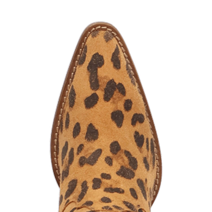 Dingo Womens Diva Leopard Leather 22in Fashion Boots