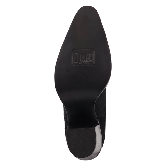 Dingo Womens Evita Black Suede 16in Cowboy Boots