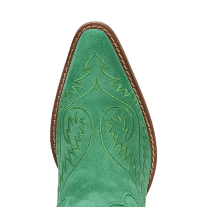 Dingo Womens Evita Green Suede 16in Cowboy Boots