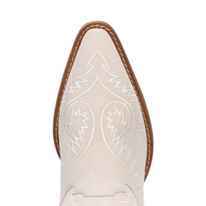 Dingo Womens Evita White Suede 16in Cowboy Boots