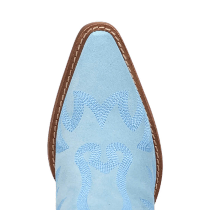 Dingo Womens Wild Sage Blue Suede 7in Ankle Boots