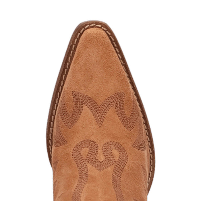 Dingo Womens Wild Sage Camel Suede 7in Ankle Boots