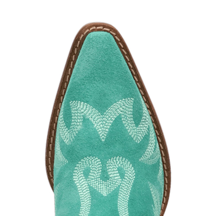 Dingo Womens Wild Sage Green Suede 7in Ankle Boots