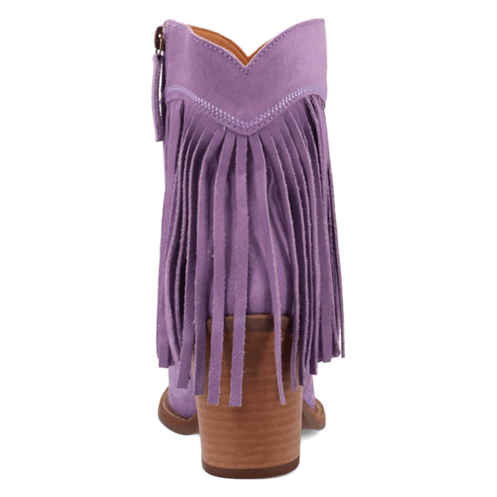 Dingo Womens Wild Sage Lavender Suede 7in Ankle Boots