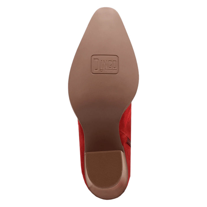 Dingo Womens Wild Sage Red Suede 7in Ankle Boots
