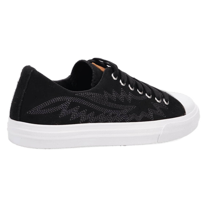 Dingo Womens Campus Black Suede Western Sneakers Shoes