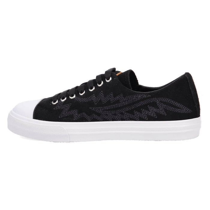 Dingo Womens Campus Black Suede Western Sneakers Shoes