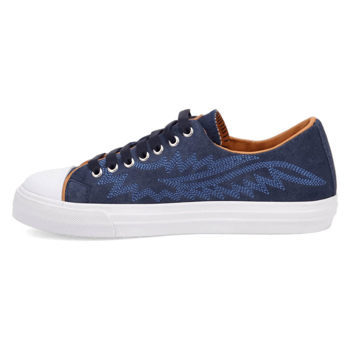 Dingo Womens Campus Blue Suede Western Sneakers Shoes