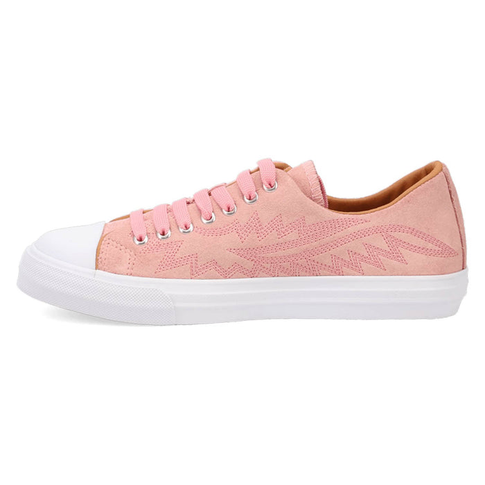 Dingo Womens Campus Pink Suede Western Sneakers Shoes