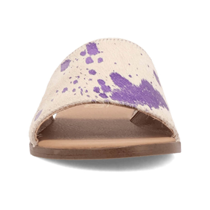 Dingo Womens Moo Moo Fuchsia Hair-on-Hide Sandals Shoes