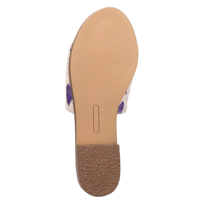 Dingo Womens Moo Moo Fuchsia Hair-on-Hide Sandals Shoes