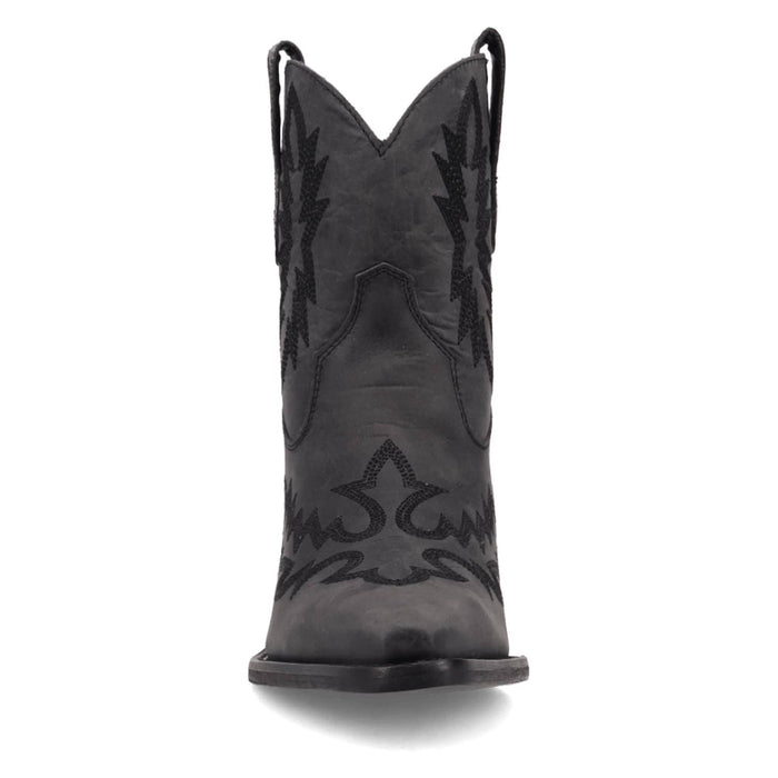 Dingo Womens Rocky Top Black Leather 7in Cowboy Boots