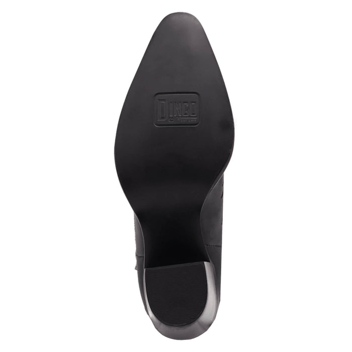 Dingo Womens Rocky Top Black Leather 7in Cowboy Boots