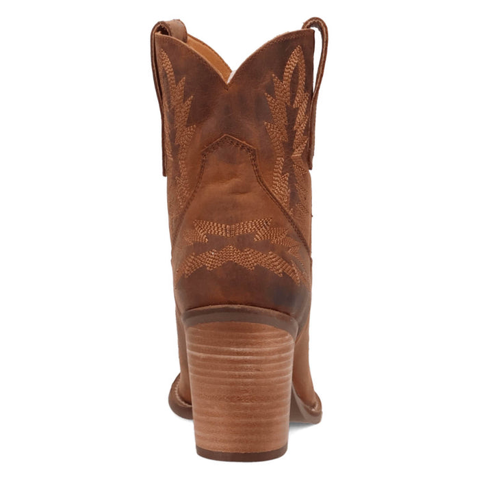 Dingo Womens Rocky Top Brown Leather 7in Cowboy Boots