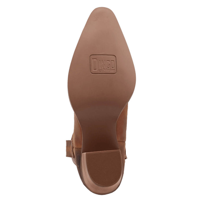 Dingo Womens Rocky Top Brown Leather 7in Cowboy Boots