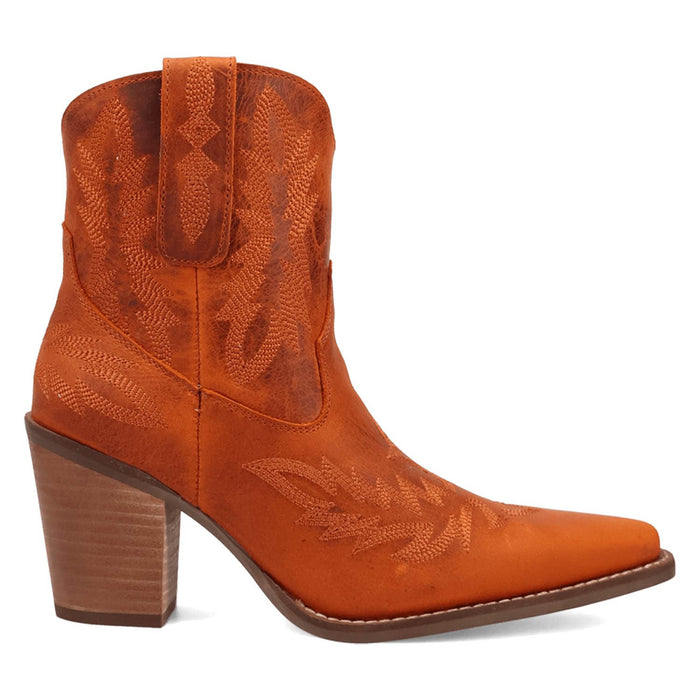 Dingo Womens Rocky Top Rust Leather 7in Cowboy Boots