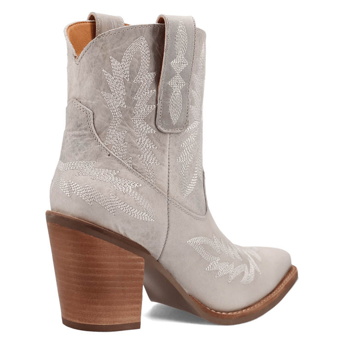 Dingo Womens Rocky Top White Leather 7in Cowboy Boots