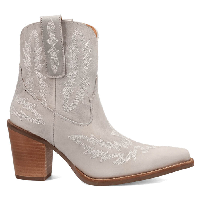 Dingo Womens Rocky Top White Leather 7in Cowboy Boots