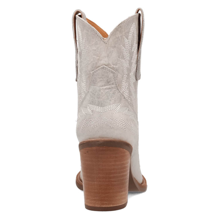 Dingo Womens Rocky Top White Leather 7in Cowboy Boots