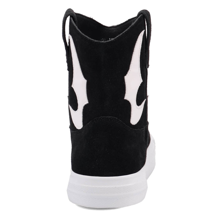 Dingo Womens Ollie Sneaker Black Suede 5in Ankle Boots