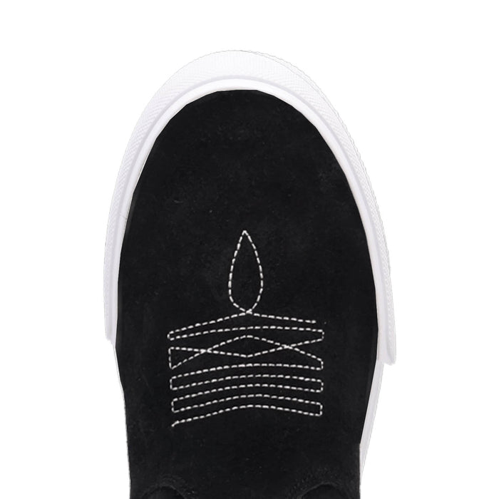 Dingo Womens Ollie Sneaker Black Suede 5in Ankle Boots