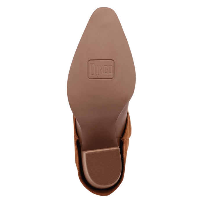 Dingo Womens Wild Horses Brown Leather 16in Cowboy Boots