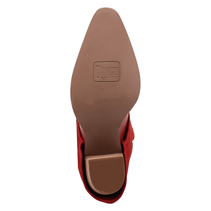Dingo Womens Wild Horses Red Leather 16in Cowboy Boots