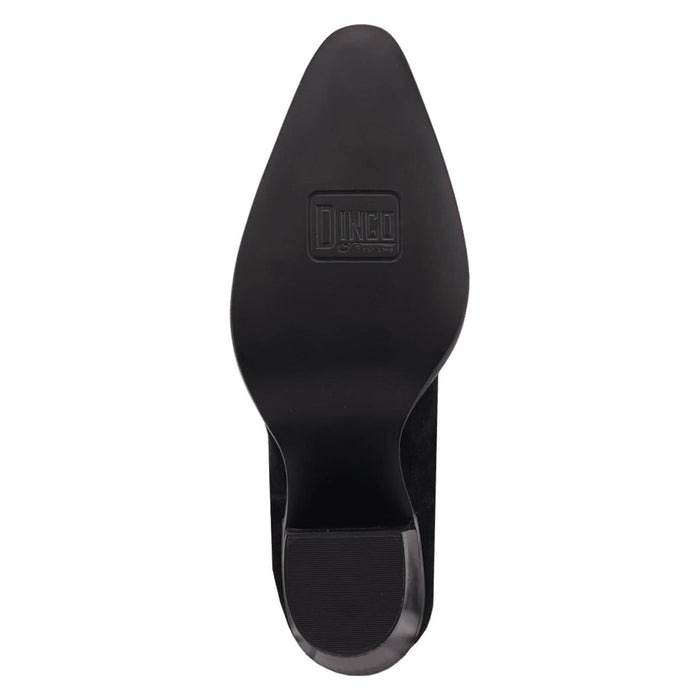 Dingo Womens Twister Black Suede 16in Fringe Cowboy Boots