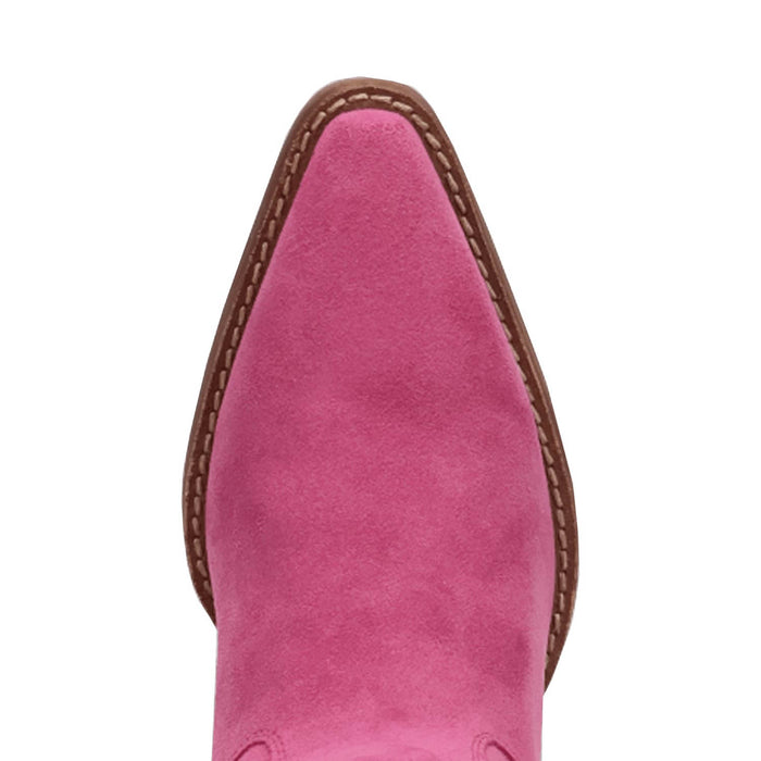 Dingo Womens Twister Fuchsia Suede 16in Fringe Cowboy Boots